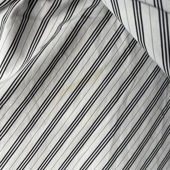 NWT A.L.C. Women's White Black Striped Wrap Asymmetrical Skirt Size 8 - Picture 10 of 15